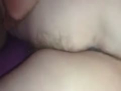 I love to finger fuck my girlfriend's bushy muff 